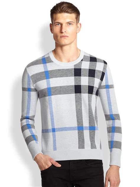 Browse the latest additions online, from signature outerwear and tailoring to sweaters, shirts and trousers. . Burberry sweater